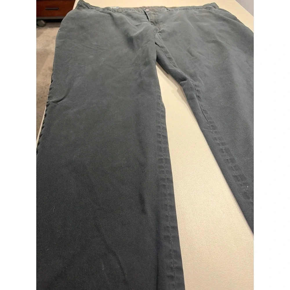 Polo Ralph Lauren Mens Chino Pants Black Cotton Twill Straight Leg 48x32